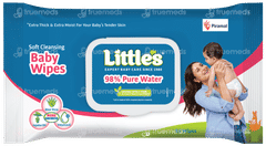 Little's Soft Cleansing With Lid Baby Wipes 80