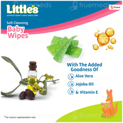 Littles Soft Cleansing Baby Wipes 80