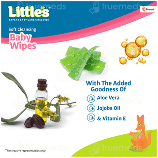 Littles Soft Cleansing Baby Wipes 80