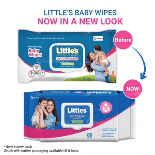 Littles Soft Cleansing Baby Wipes 80