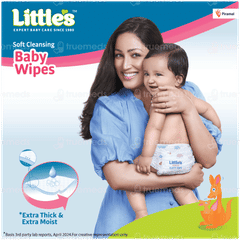 Littles Soft Cleansing Baby Wipes 80
