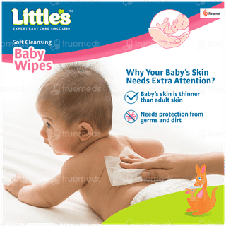 Littles Soft Cleansing Baby Wipes 80