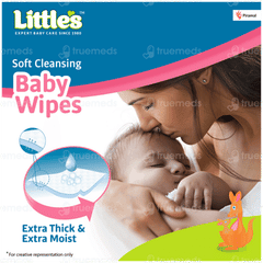Littles Soft Cleansing Baby Wipes 80