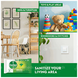 Dettol Original Multi Use Skin & Surface Wipes 10