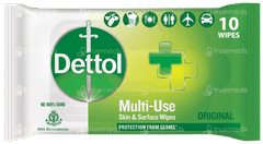 Dettol Original Multi Use Skin & Surface Wipes 10