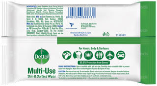 Dettol Original Multi Use Skin & Surface Wipes 10