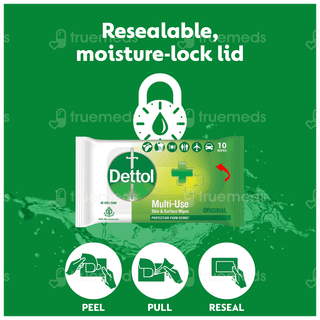 Dettol Original Multi Use Skin & Surface Wipes 10