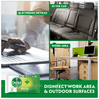 Dettol Original Multi Use Skin & Surface Wipes 10