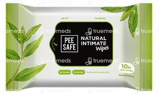 Pee Safe Natural Intimate Wipes For Women Pack Of 10