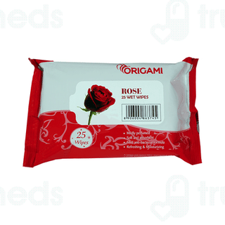 Origami Rose Wet Wipe 25