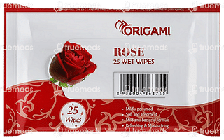 Origami Rose Wet Wipe 25