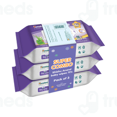 Himalaya Shishu Anand 3 Pack Of 72 Baby Wipes