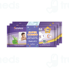 Himalaya Shishu Anand 3 Pack Of 72 Baby Wipes