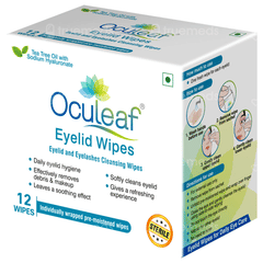 Oculeaf Eyelid Wipes 12