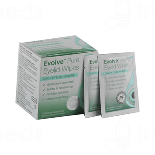 Evolve Pure Eyelid Wipe 20
