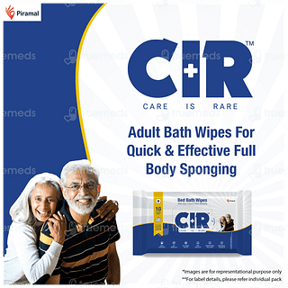 Cir Bed Bath Wipes 10