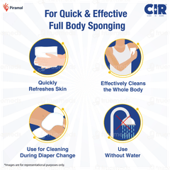 Cir Bed Bath Wipes 10