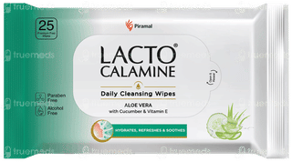 Lacto Calamine Daily Cleansing Wipes 25