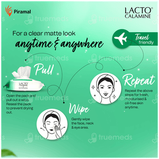 Lacto Calamine Daily Cleansing Wipes 25