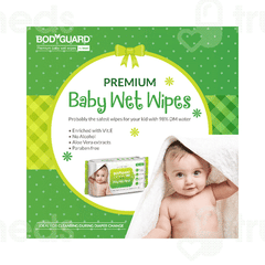 Bodyguard Premium Baby Wet Wipes 72