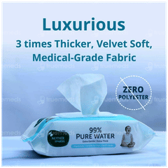 Mother Sparsh 99% Pure Water Baby Wipes 72 Mother Sparsh 99% Pure Water Baby Wipes 72