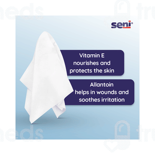 Seni Care Vitamin E And Allantoin Wet Wipes 80