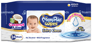 Mamypoko Extra Clean Coconut And Aloe Wipes 24