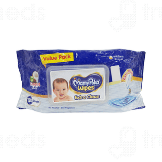 Mamypoko Extra Clean Coconut & Aloe Wipes 120