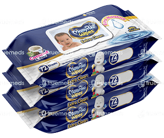 Mamypoko Extra Clean Coconut & Aloe Wipes 72 Pack Of 3