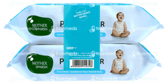 Mother Sparsh 99% Pure Water 72 Pack Of 2 Wipes