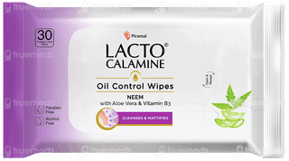 Lacto Calamine Neem,aloe Vera & Vitamin B3 Oil Control Wipes 30