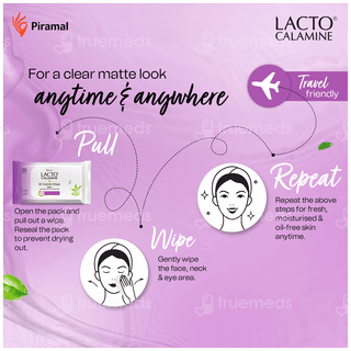 Lacto Calamine Neem,aloe Vera & Vitamin B3 Oil Control Wipes 30