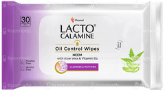 Lacto Calamine Neem,Aloe Vera & Vitamin B3 Oil Control Wipes 30