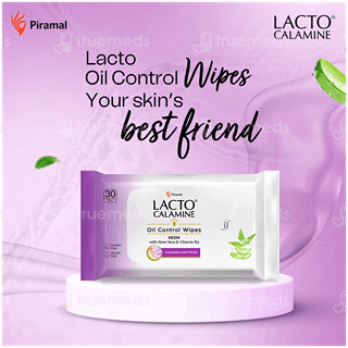Lacto Calamine Neem,Aloe Vera & Vitamin B3 Oil Control Wipes 30