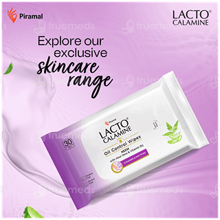Lacto Calamine Neem,Aloe Vera & Vitamin B3 Oil Control Wipes 30