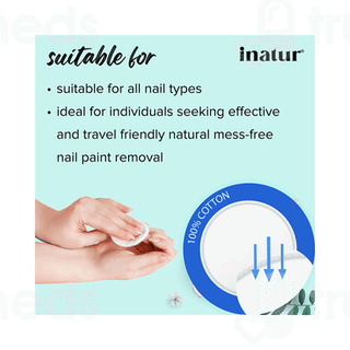 Inatur Nail Paint Remover Wipes 50