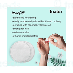 Inatur Nail Paint Remover Wipes 50