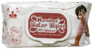 Handeez 99% Water Baby Wipes 72