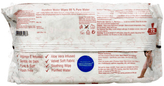Handeez 99% Water Baby Wipes 72