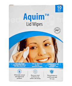 Aquim Lid Wipes 10