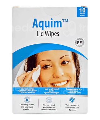 Aquim Lid Wipes 10