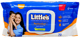 Littles Moisturesure New Baby Wipes 72