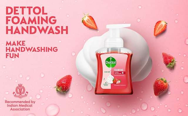 Dettol Strawberry Fragrance Foaming Handwash Pump 250ml And Refill 200ml - From Brand 1