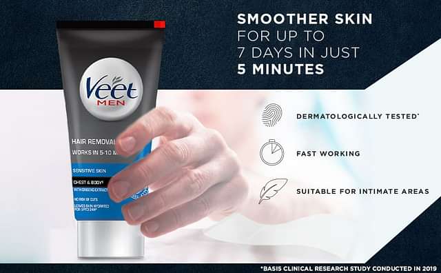 Veet Men Sensitive Skin Hair Removal Cream 50gm - From Brand 1