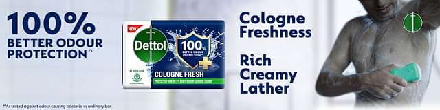 Dettol Cologne Fresh 100gm Pack Of 4 Soaps - From Brand 1