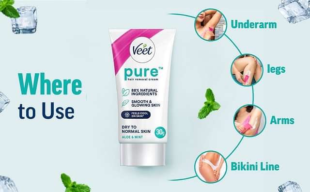 Veet Pure Dry Skin Hair Removal Cream 30gm - From Brand 3