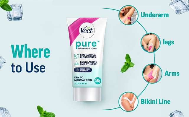 Veet Pure Dry Skin Hair Removal Cream 50gm - From Brand 3