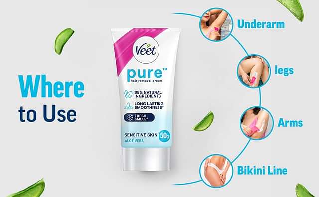 Veet Pure Aloe Vera Sensitive Skin Hair Removal Cream 50gm - From Brand 3
