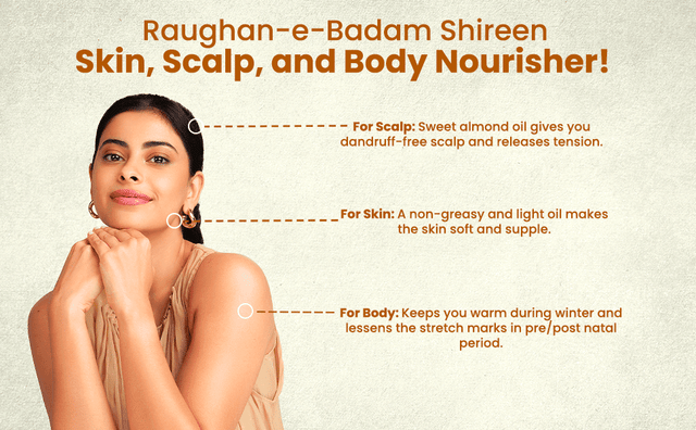 Hamdard Raughan E Badam Shireen Oil 50ml - From Brand 3