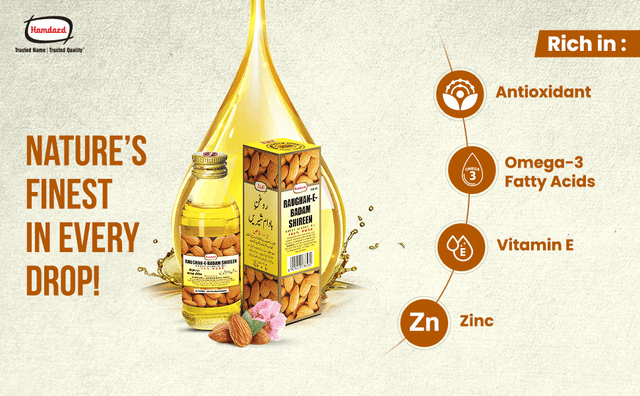 Hamdard Raughan E Badam Shireen Oil 50ml - From Brand 5